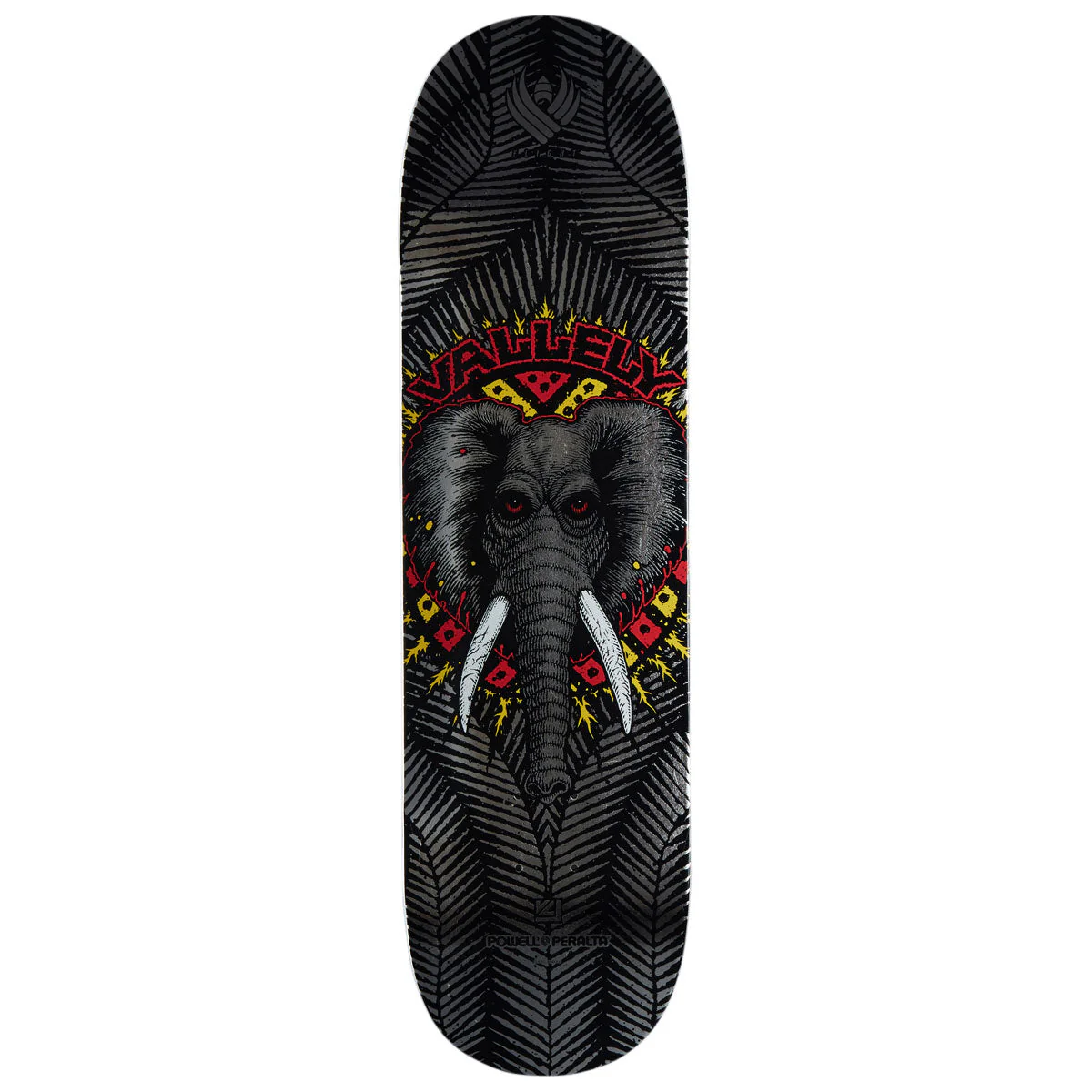 Powell-Peralta Flight Mike Vallely Elephant 02 Skateboard Deck - Silver Foil - 8.63"