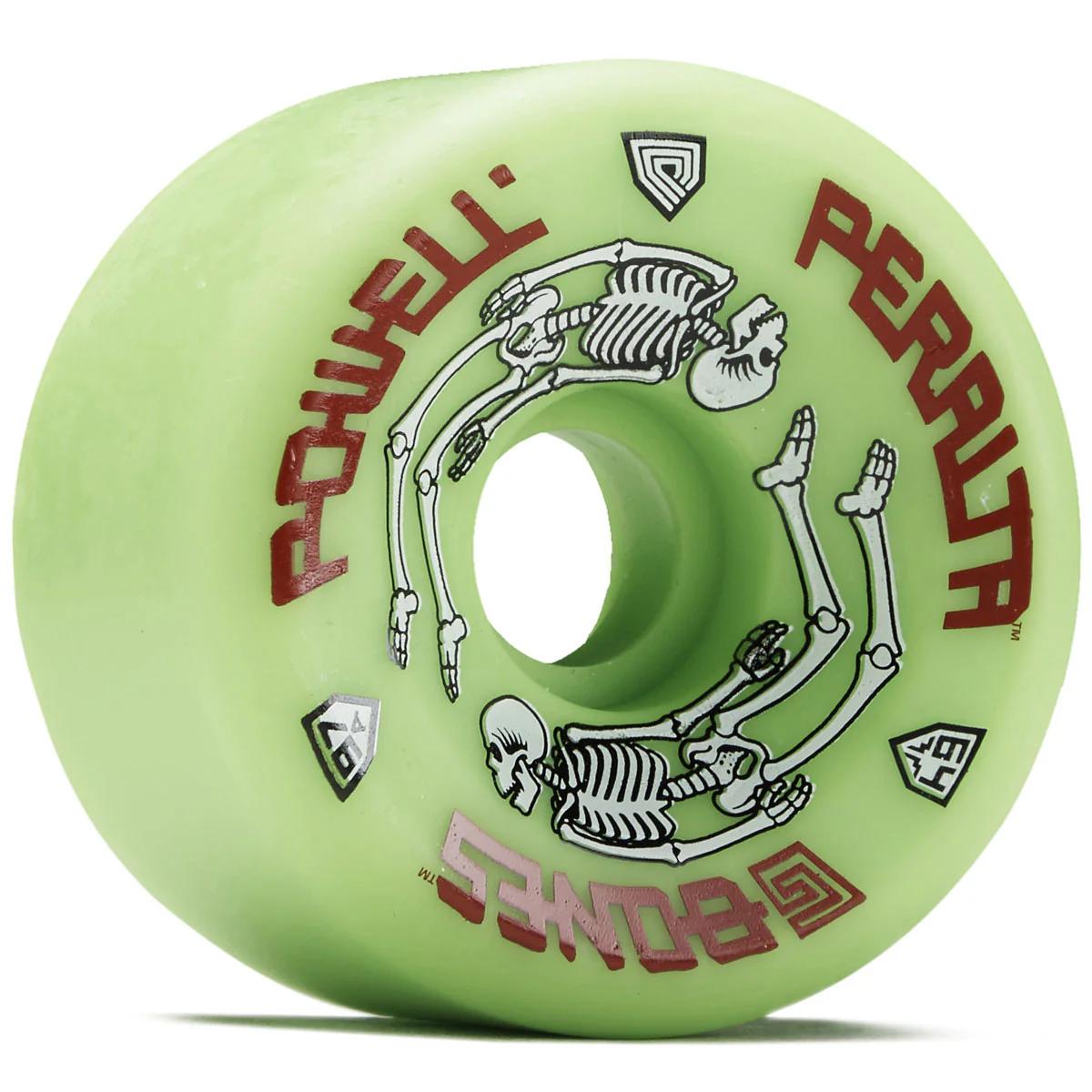 Powell-Peralta G Bones 97A Skateboard Wheels - Green - 64mm