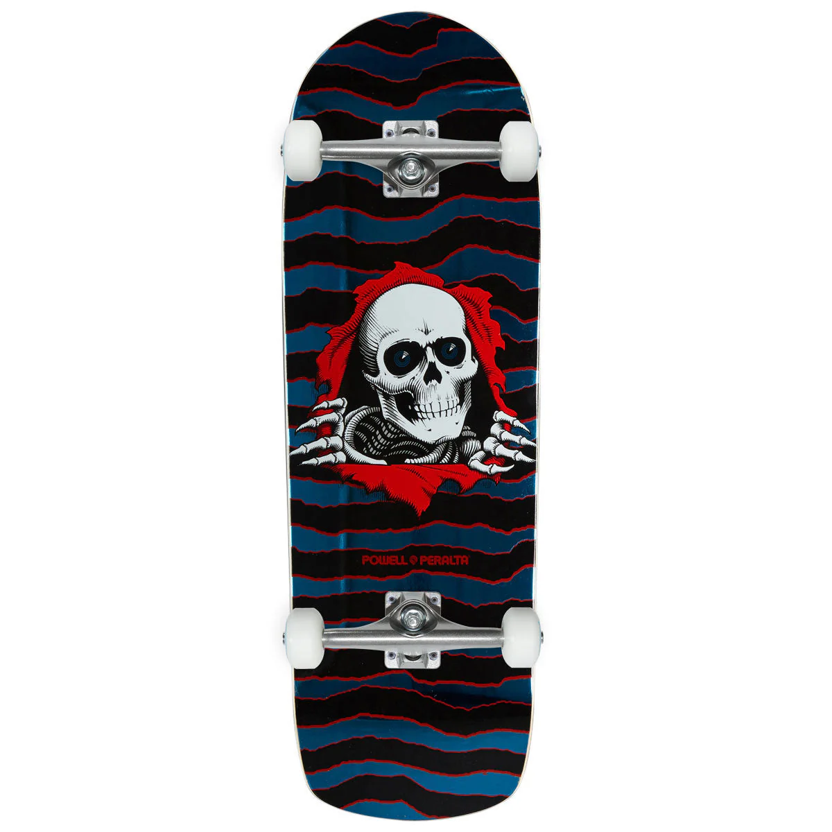 Powell-Peralta Old School Ripper 18 Skateboard Complete - Red/Aqua Foil - 10.00"