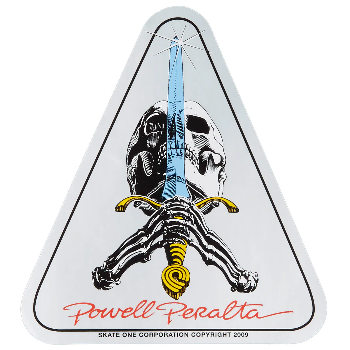 Powell-Peralta Ray Rodriguez Skull And Sword Sticker - 4.00"