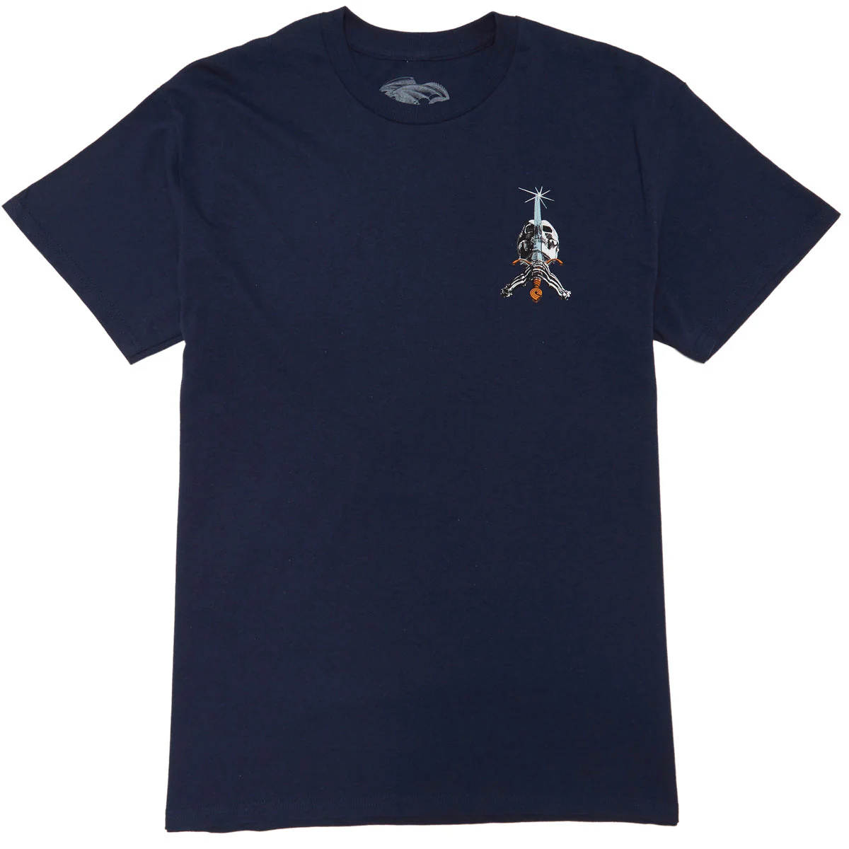 Powell-Peralta Skull And Sword T-Shirt - Navy - Image 2