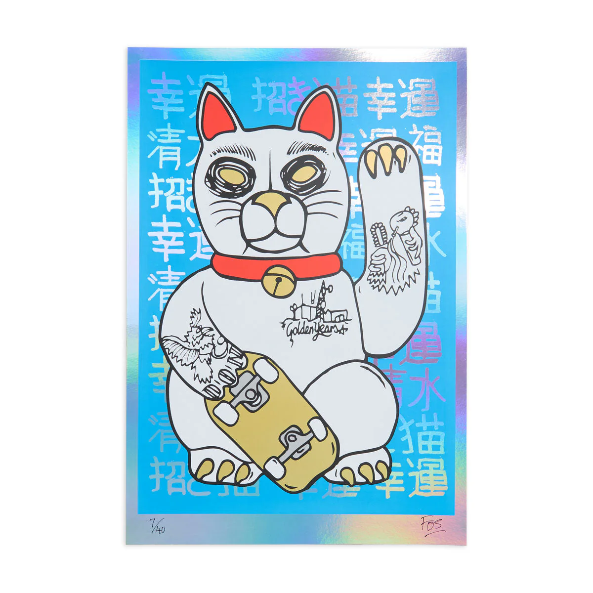 Pragmatic Prints x Fos Lucky Cat Foil Print