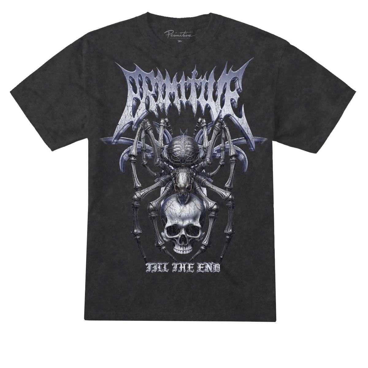 Primitive Creeper Heavyweight T-Shirt - Black