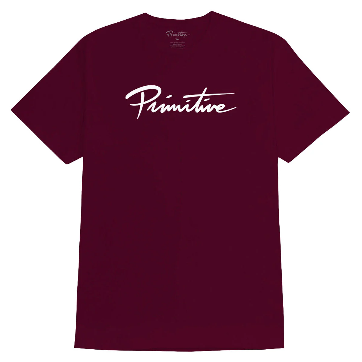 Primitive Nuevo Script T-Shirt - Burgundy II