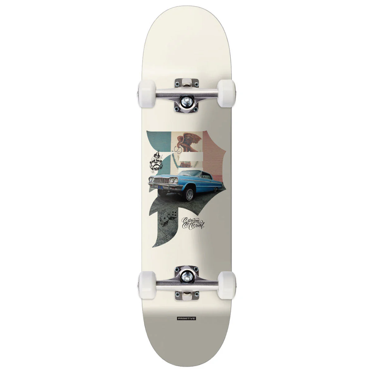 Primitive x Estevan Oriol Dirty P Pride Skateboard Complete - Natural - 8.25"
