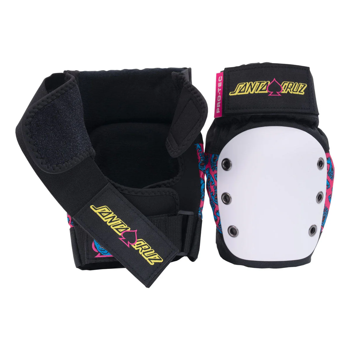 Pro-Tec x Santa Cruz Signature Edition Street JR 3 Pack Of Pads - Black - Image 2