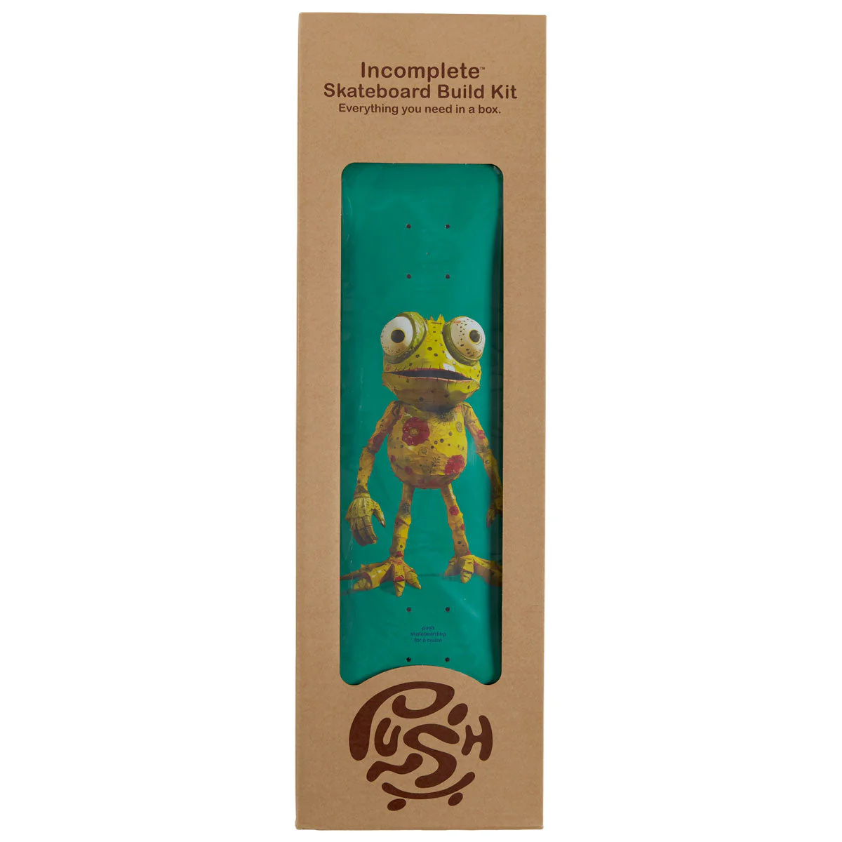 Push Frogster FP Skateboard Incomplete - Teal - 7.75"