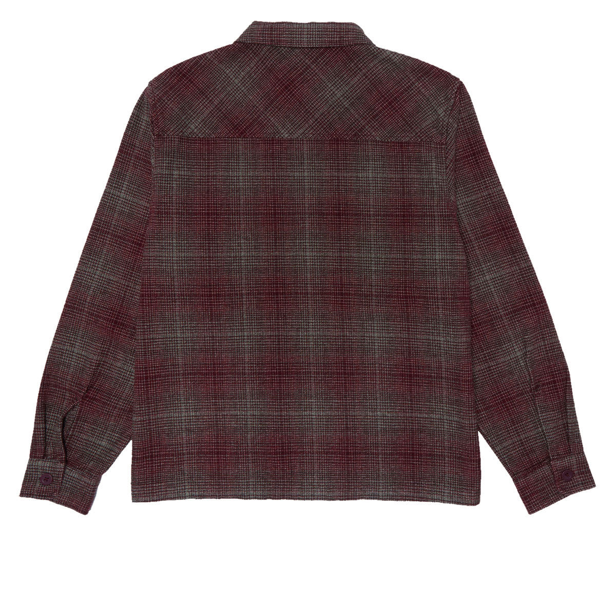 Quasi Grain Full Zip Shirt Jacket - Oxblood - Image 2