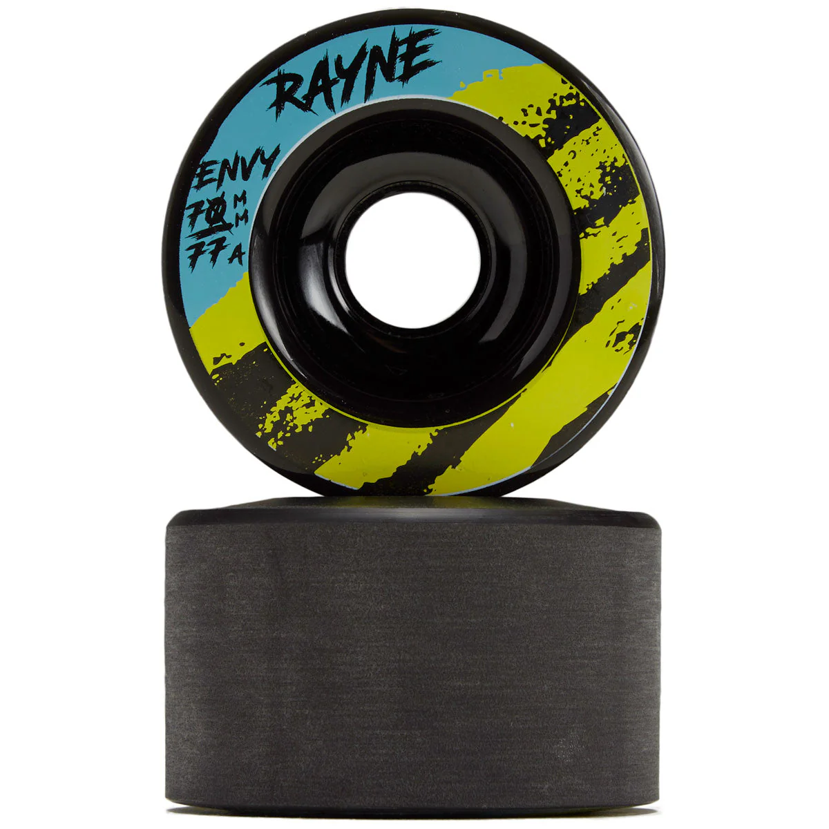 Rayne Envy V2 77a Longboard Wheels - Black - 70mm - Image 2