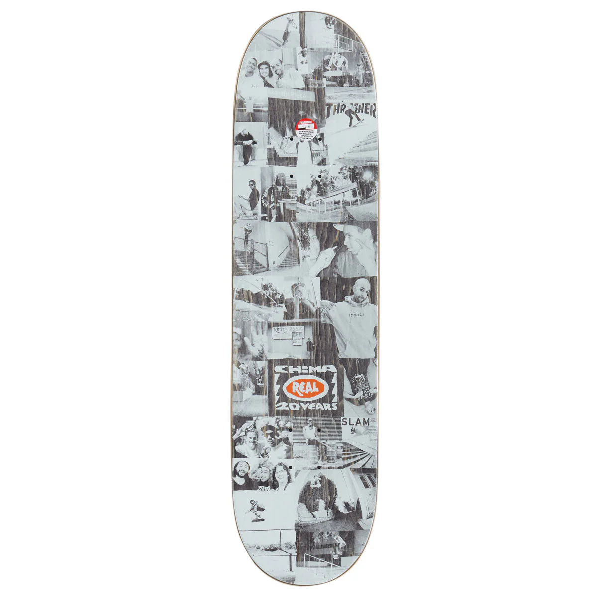 Real Chima 20 Years Skateboard Deck - White - 8.25" - Image 2