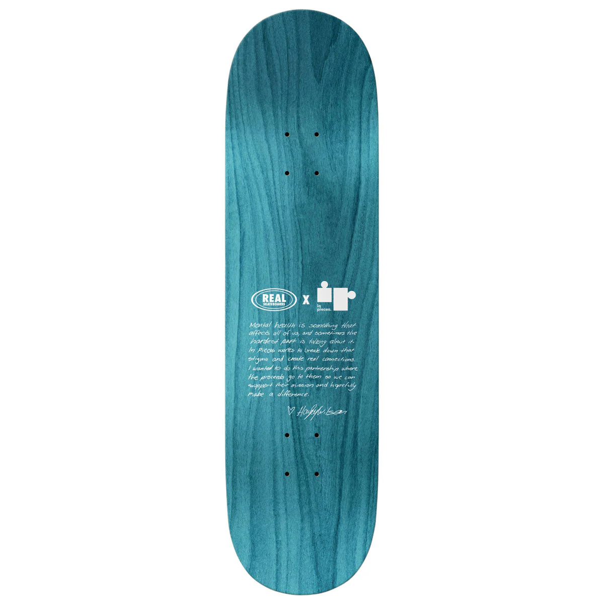 Real Hayley Pieces True Fit Skateboard Deck - 8.25" - Image 2