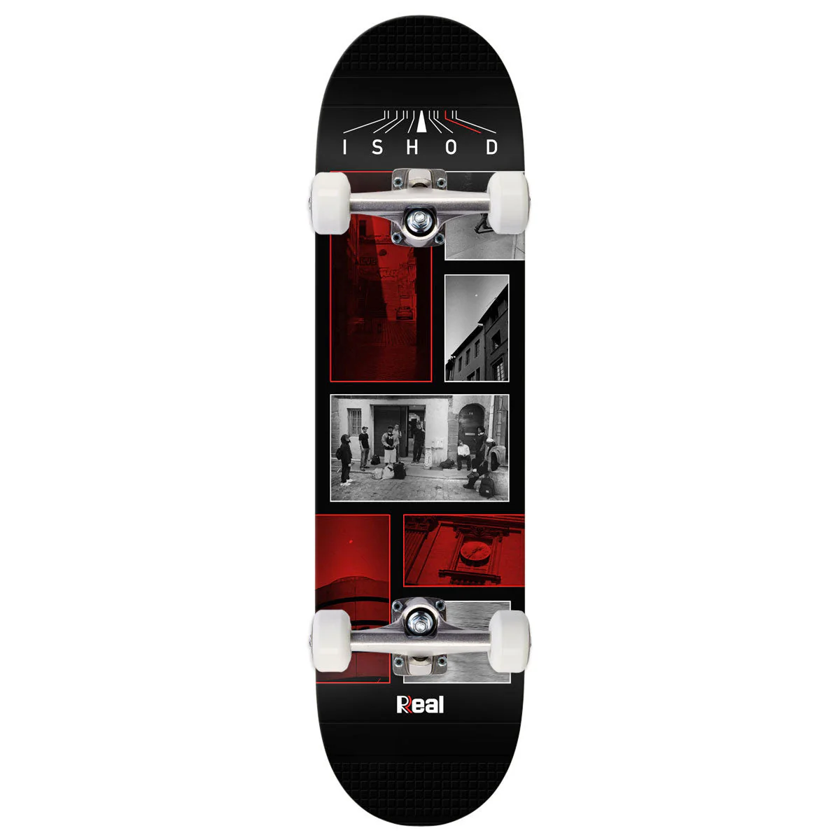 Real Ishod Photos Twin Tail Slick Skateboard Complete - Black - 8.30"