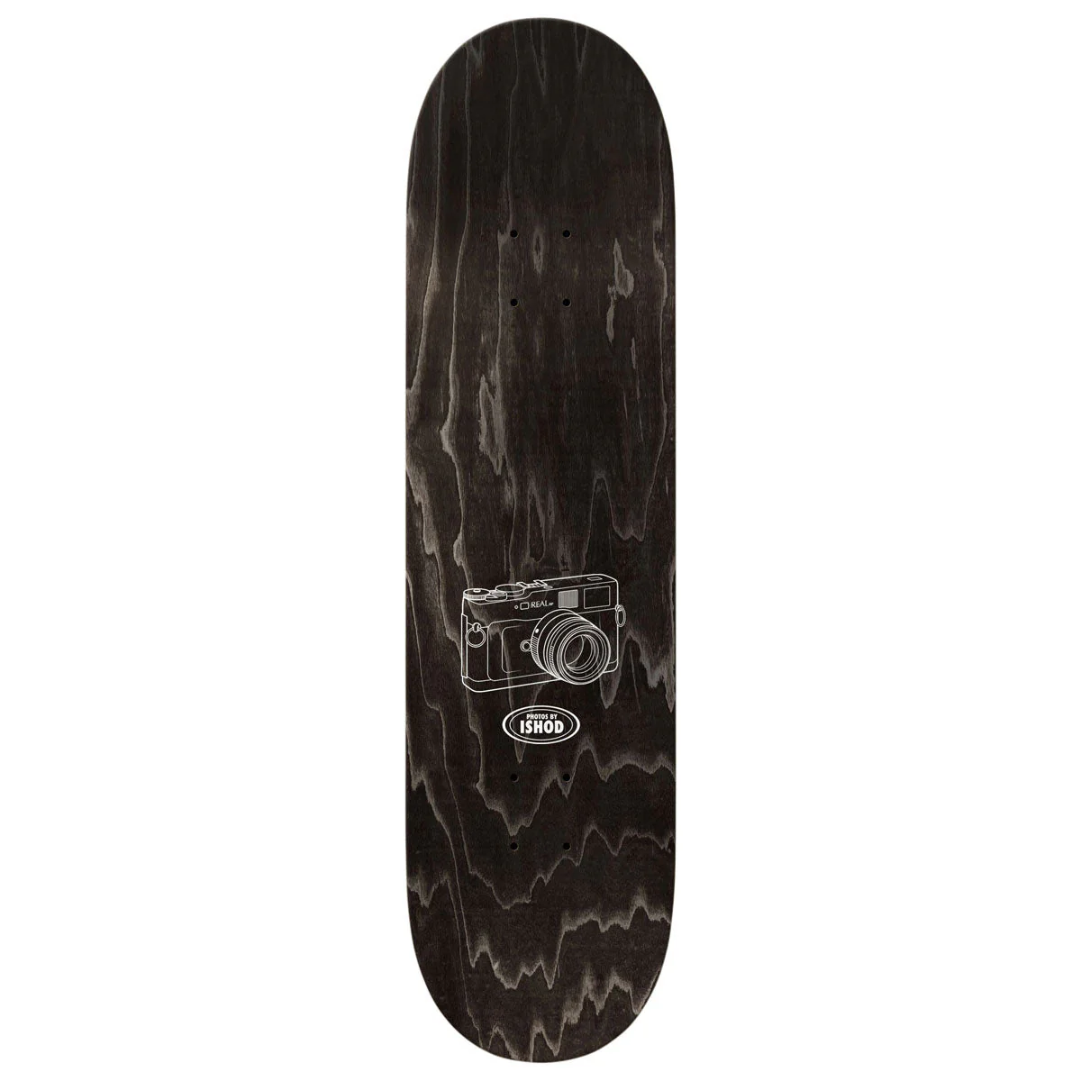 Real Ishod Photos Twin Tail Slick Skateboard Complete - Black - 8.30" - Image 2