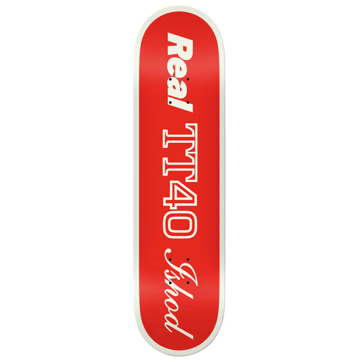 Real Ishod Shape Code Twin Tail Skateboard Deck - Red - 8.50"