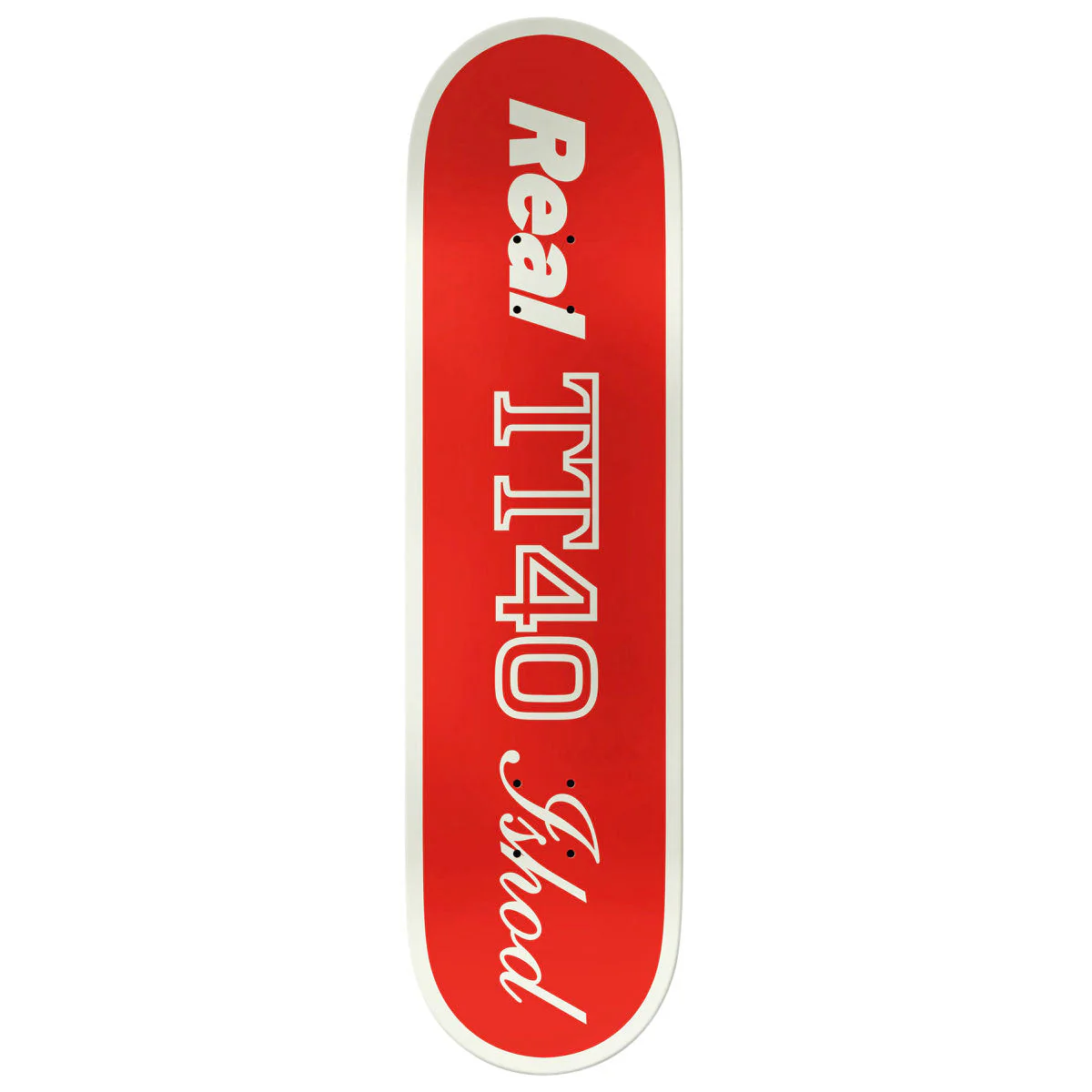 Real Ishod Shape Code Twin Tail Skateboard Deck - Red - 8.50" - Image 2
