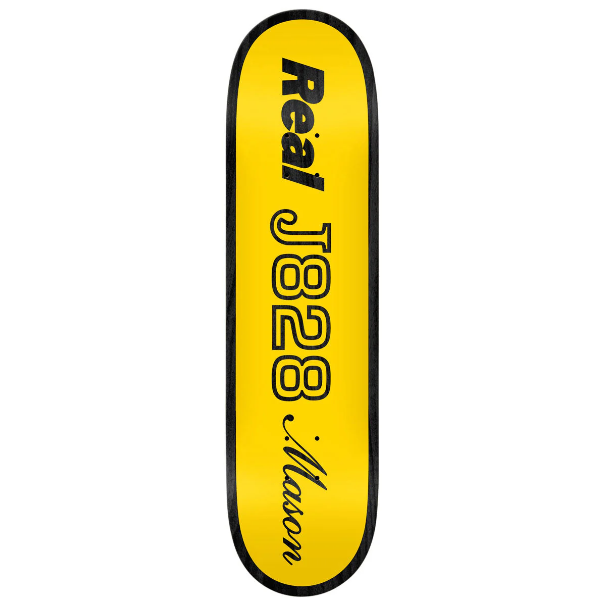 Real Mason Shape Code Skateboard Deck - Yellow - 8.28"