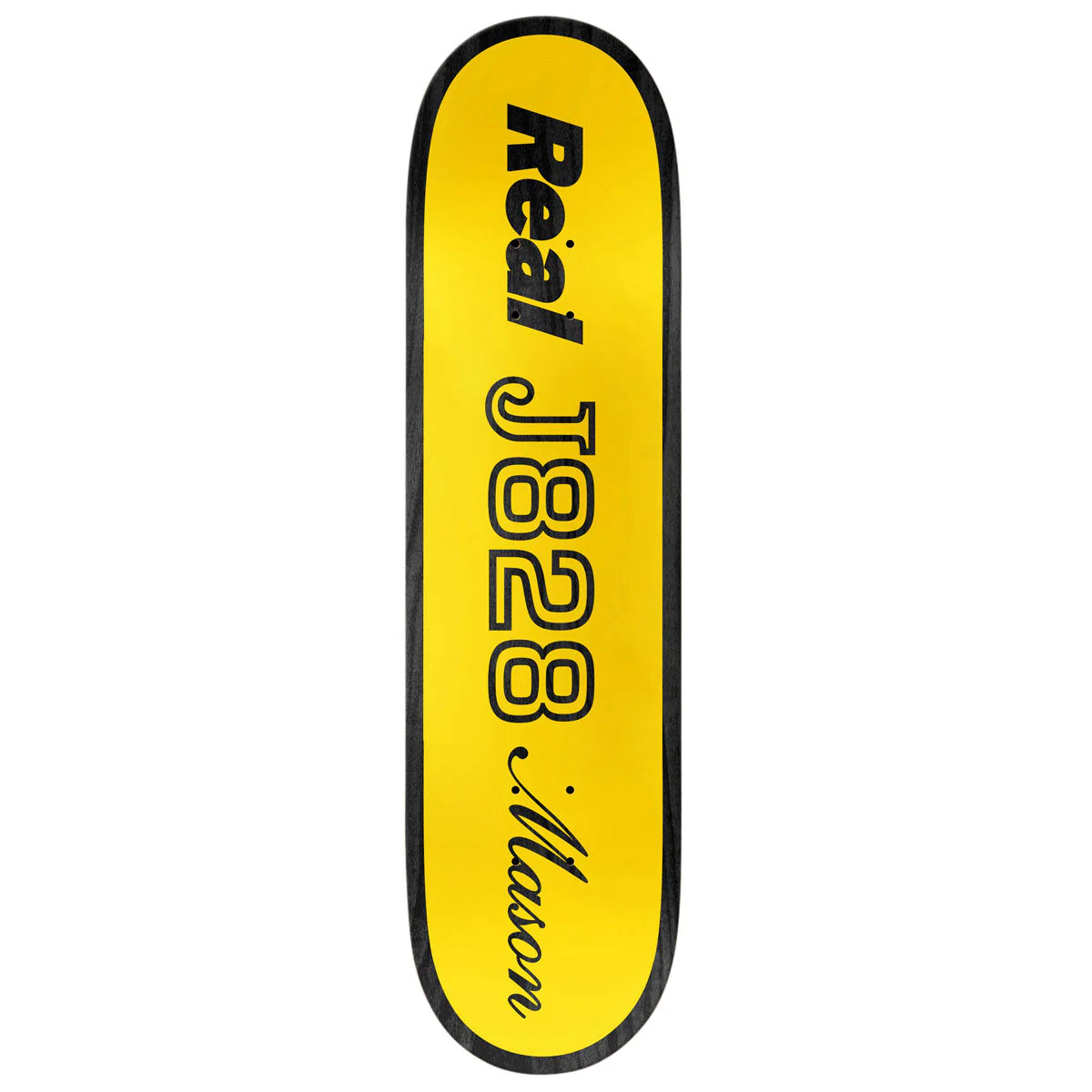 Real Mason Shape Code Skateboard Deck - Yellow - 8.28" - Image 2