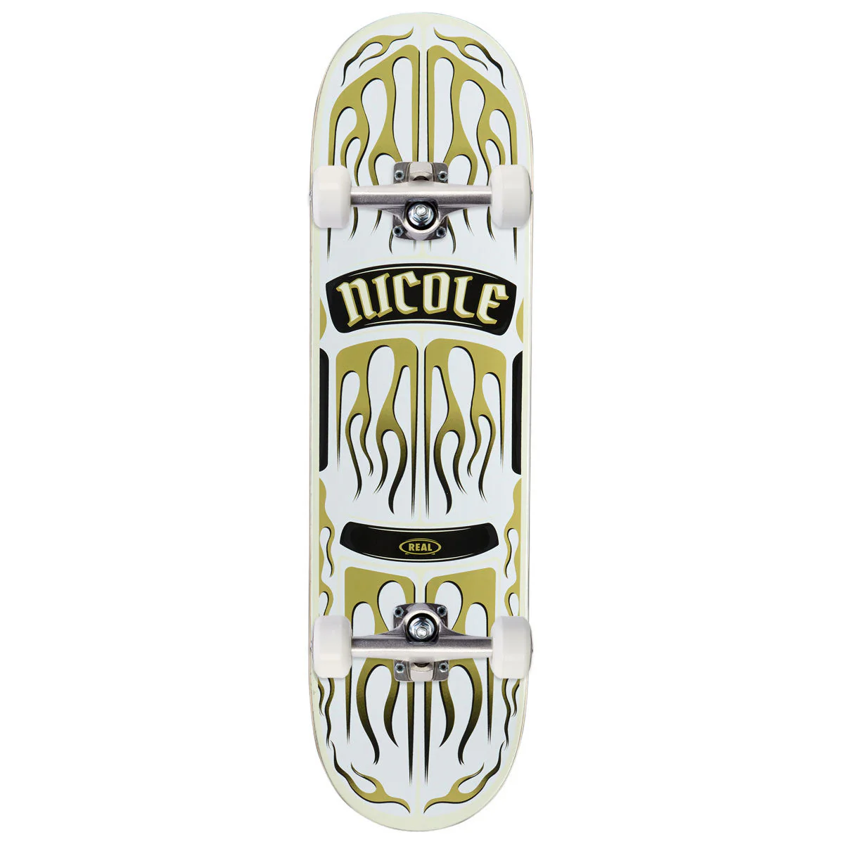 Real Nicole Ember Skateboard Complete - White - 8.50"