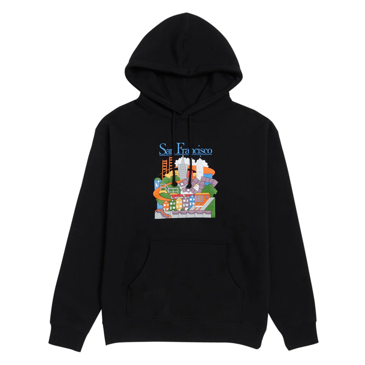Real SF Travel Hoodie - Black/Multi Color