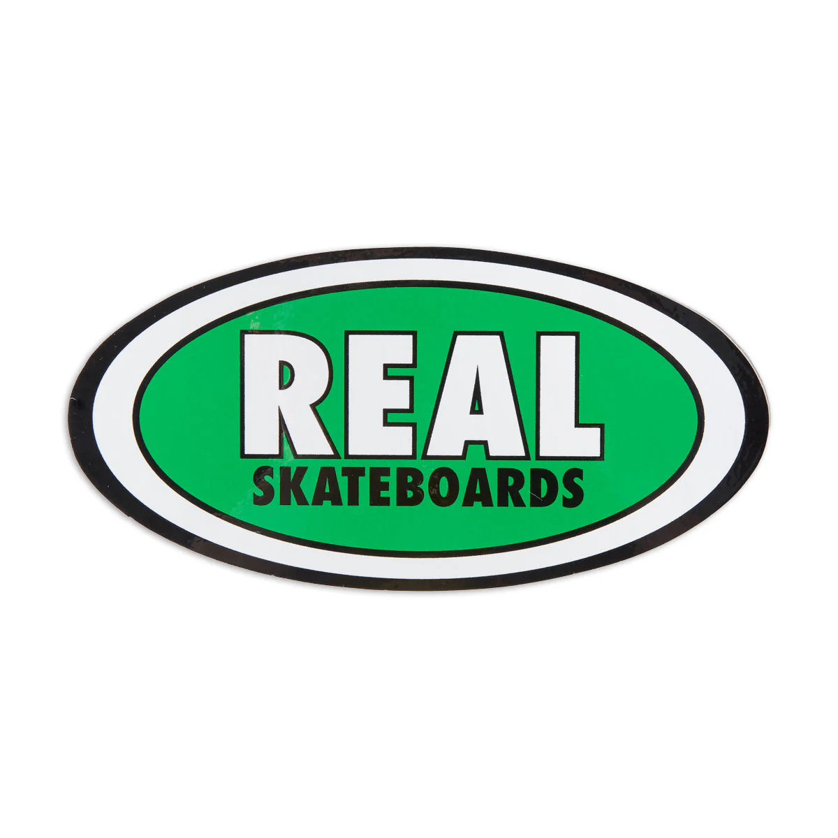 Real Staple Oval MD Sticker - Green