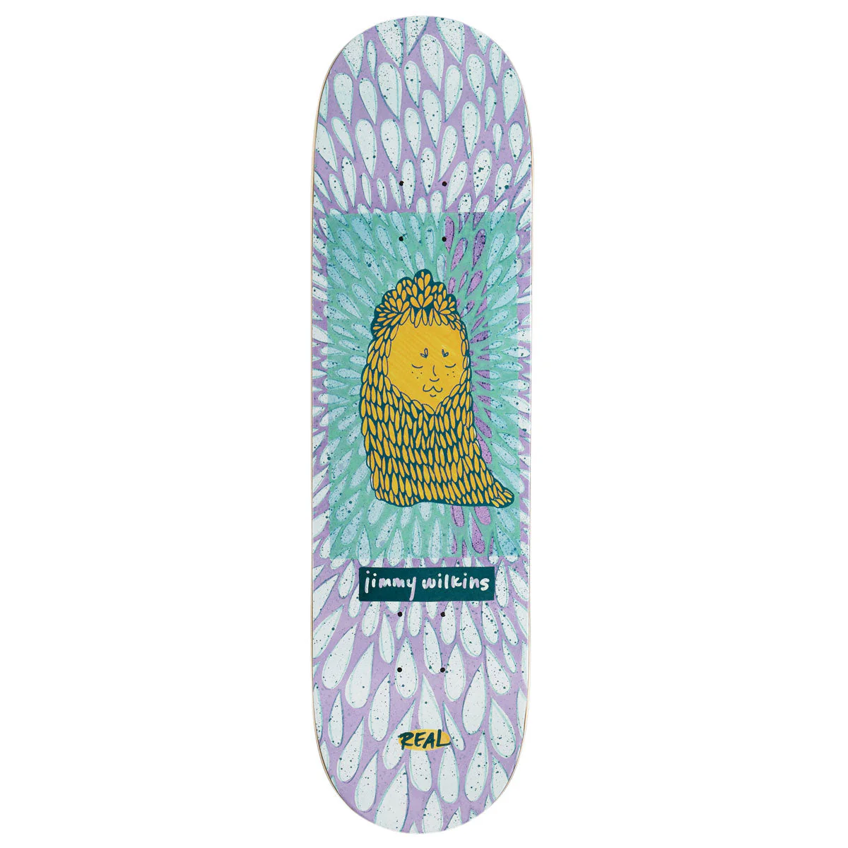Real Wilkins Echoes Skateboard Deck - Purple - 8.50"