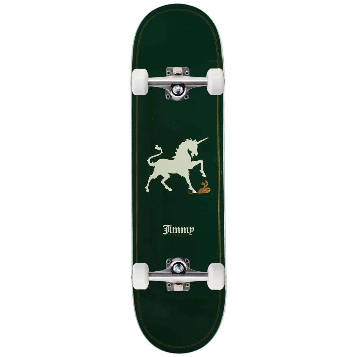 Real Wilkins Unicorn Skateboard Complete - Green - 8.38"