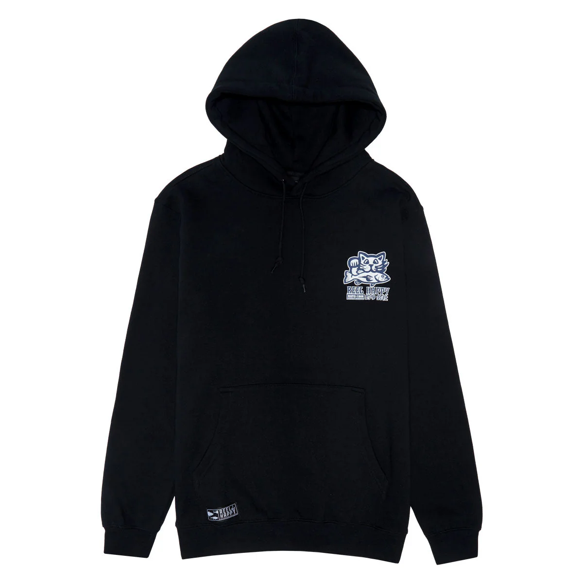 Reel Happy Biggie Hoodie - Black