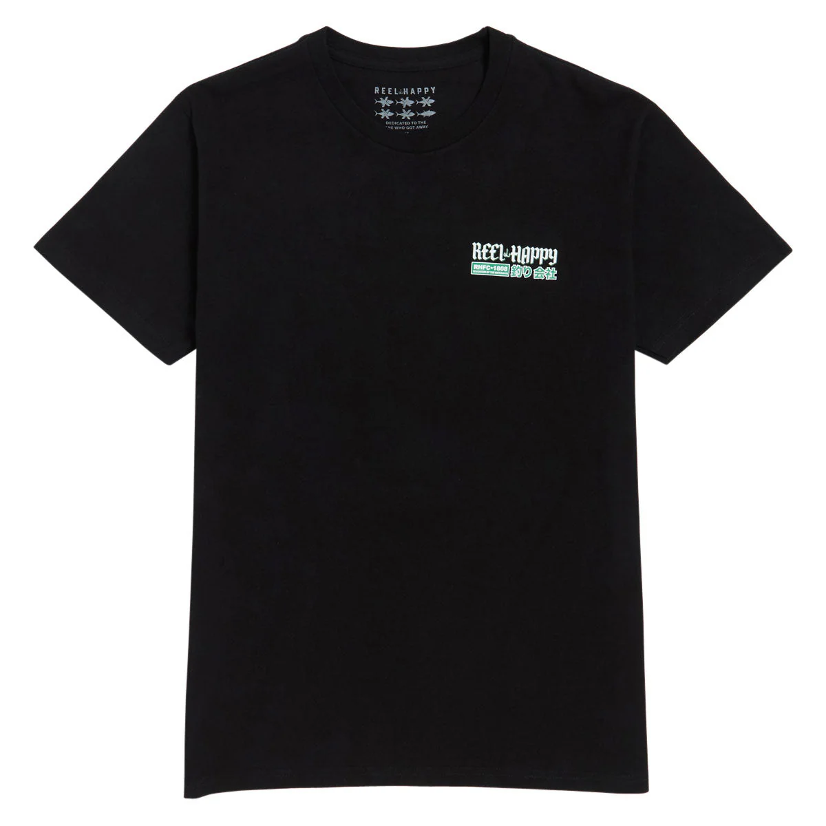 Reel Happy Goldie T-Shirt - Black - Image 2