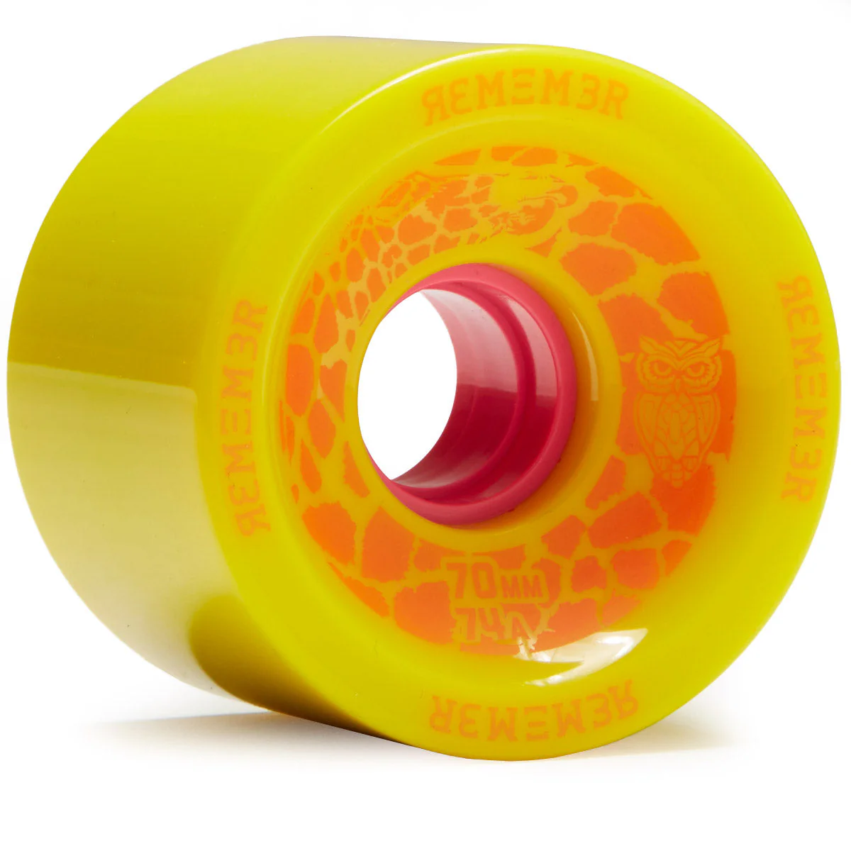 Remember Savannah Slamma 74a Longboard Wheels - Yellow - 70mm