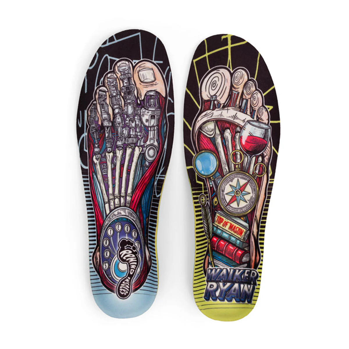 Remind Walker Ryan Cush Impact 5.5MM Mid-High Arch Gnar Foot Shoe Insole