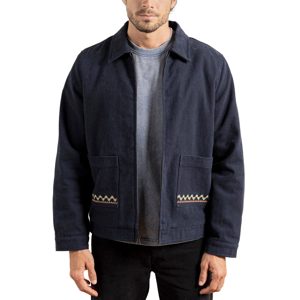 Rhythm Arugam Twill Jacket - Midnight Navy