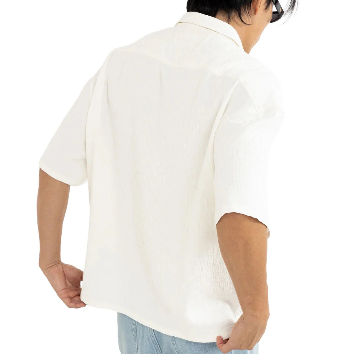 Rhythm Leads Relaxed Check Shirt - White - Image 2
