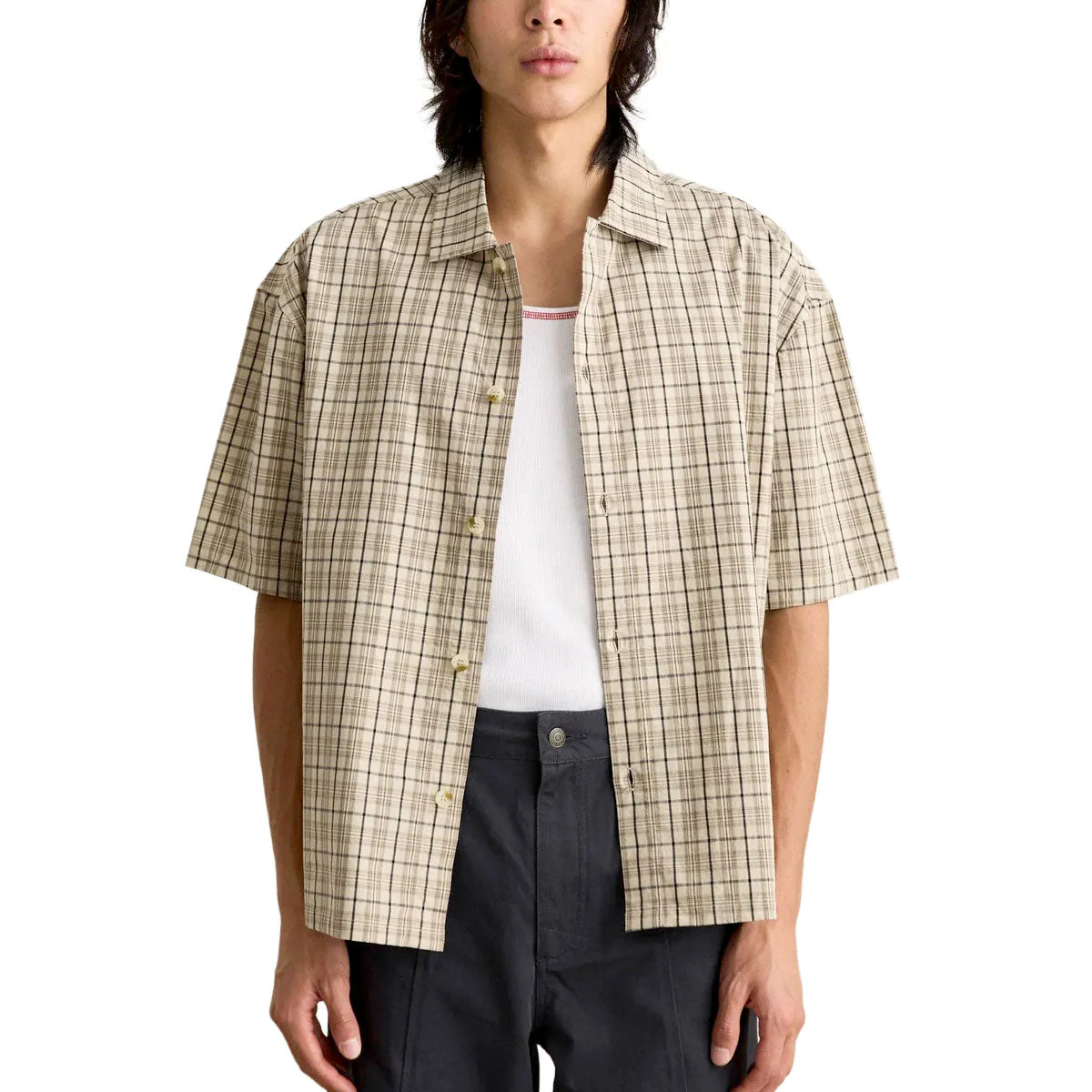 Rhythm Longreach Relaxed Shirt - Cream - Image 2