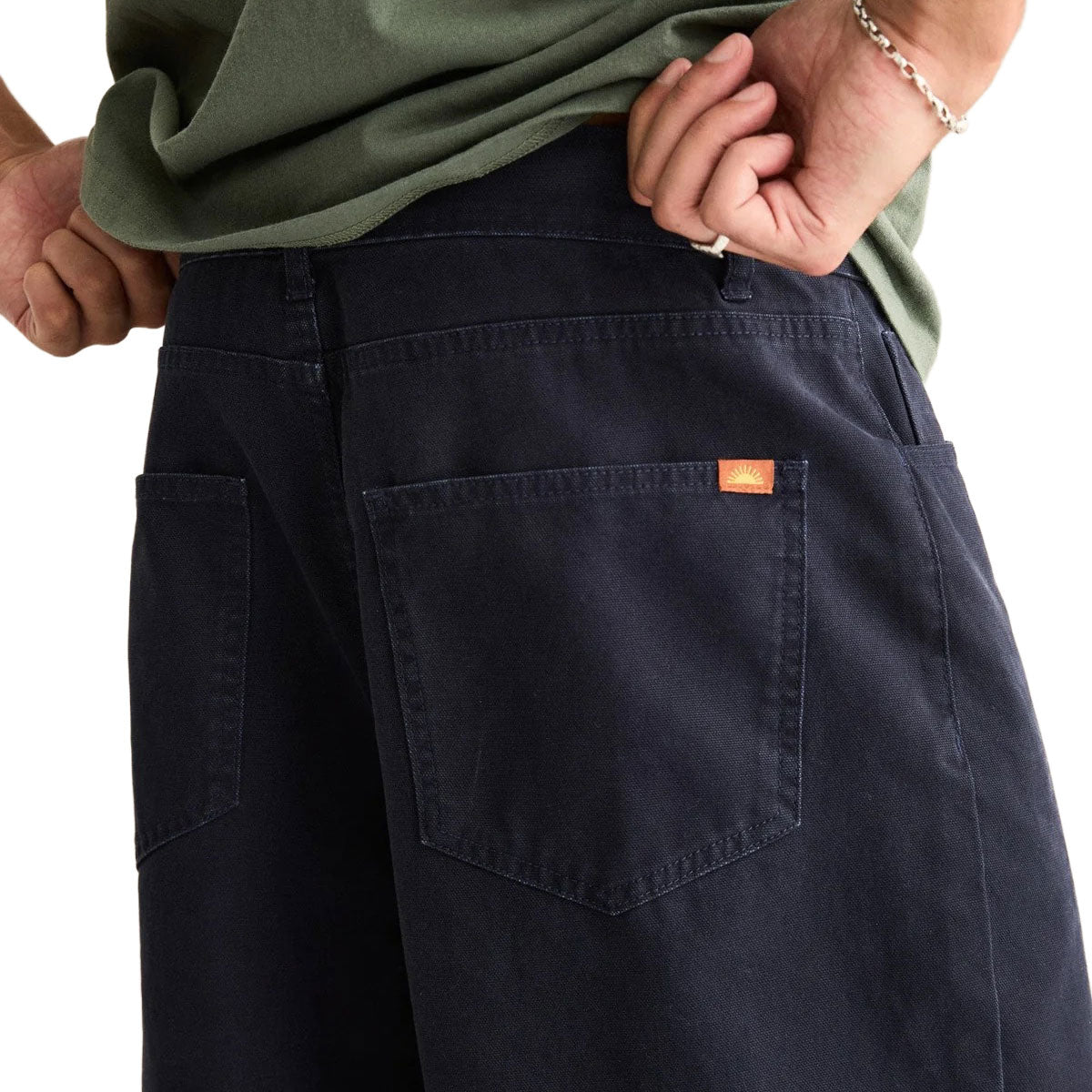 Rhythm Relaxed Wash Canvas Pants - Midnight - Image 3