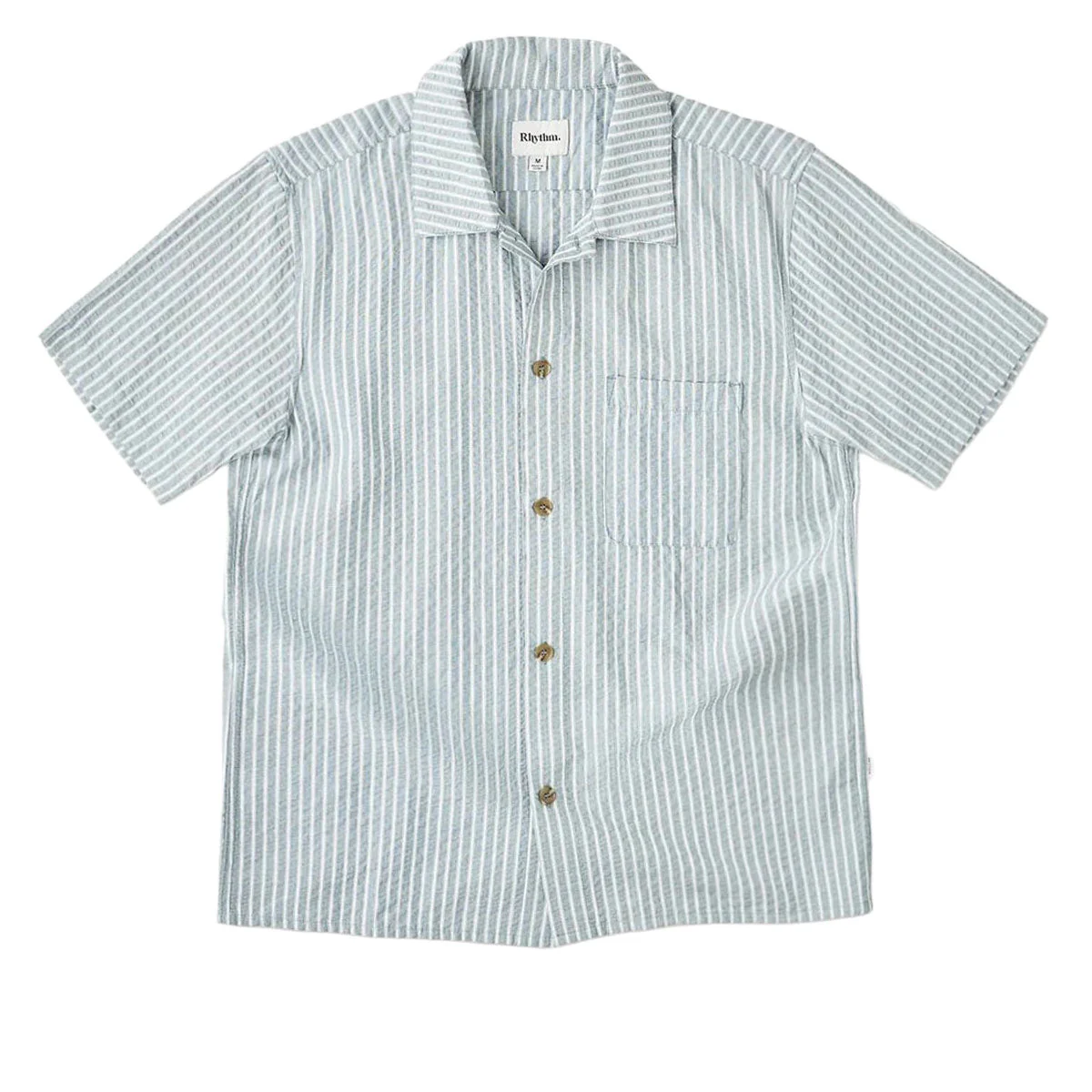Rhythm Seersucker Stripe Shirt - Pine - Image 2