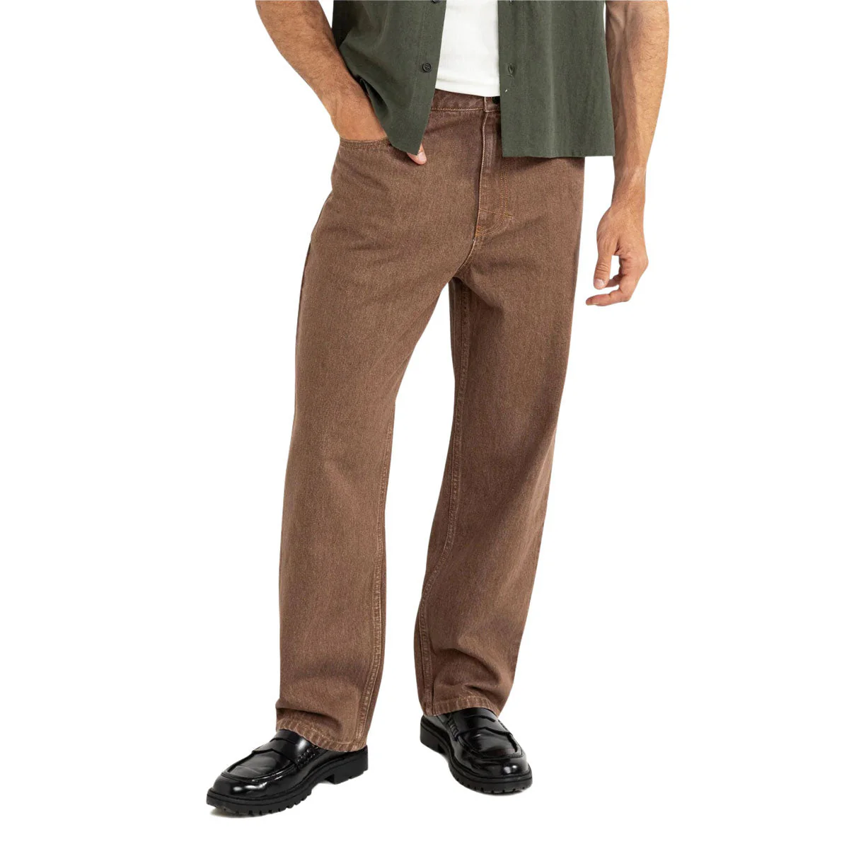 Rhythm Sundowner Denim Jeans - Tobacco - Image 3