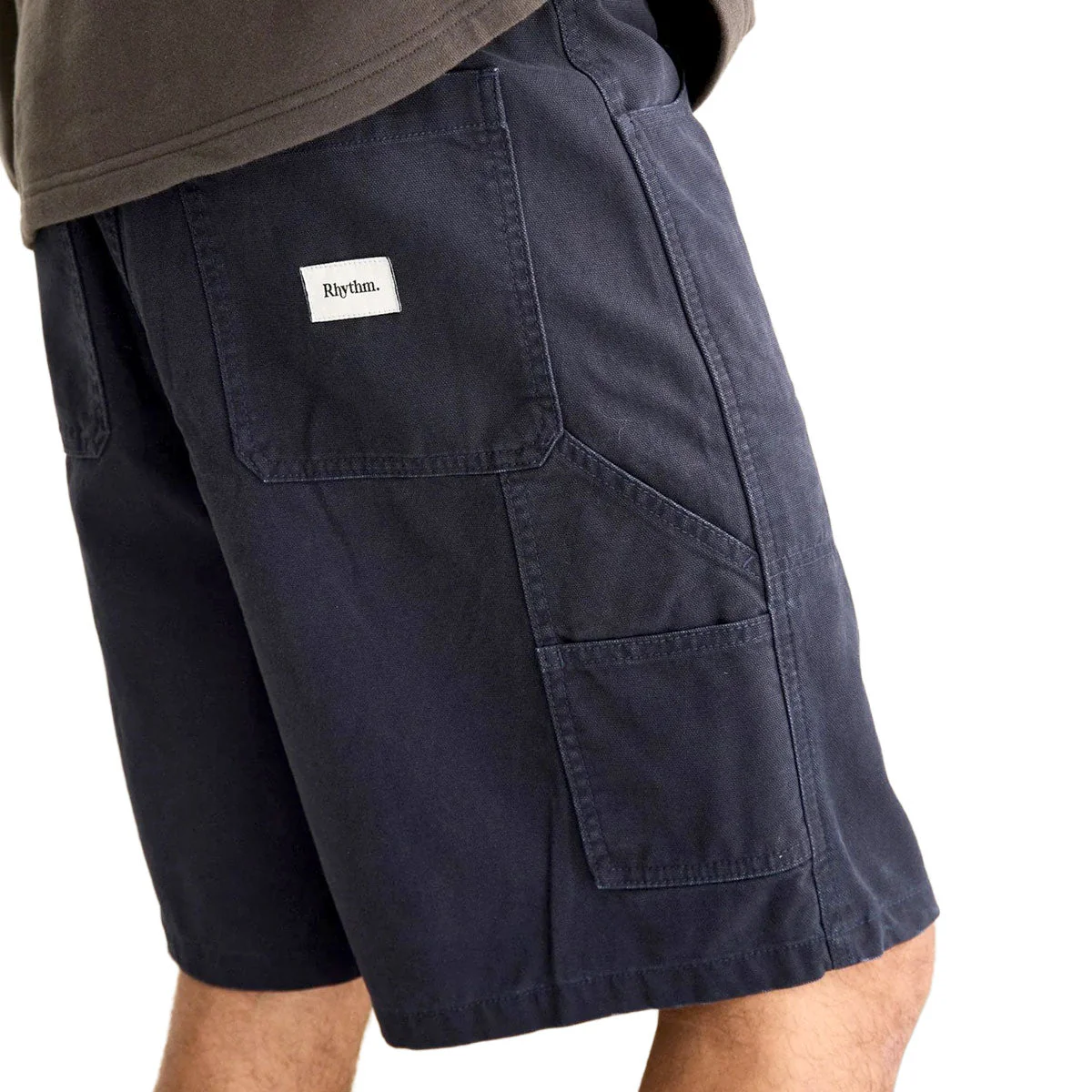 Rhythm Washed Canvas Shorts - Midnight - Image 3