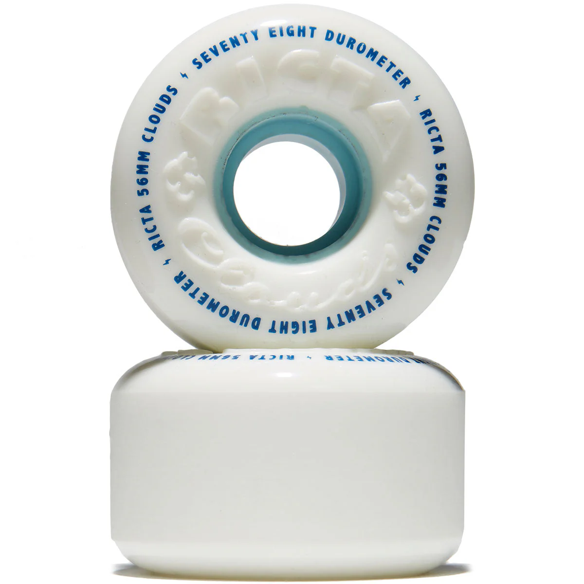 Ricta Clouds 78a Skateboard Wheels - White - 56mm - Image 2