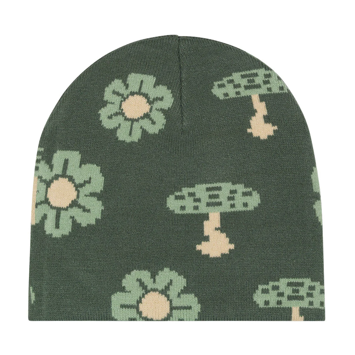 RIPNDIP Out Of This World Skull Beanie - Sage Green - Image 2
