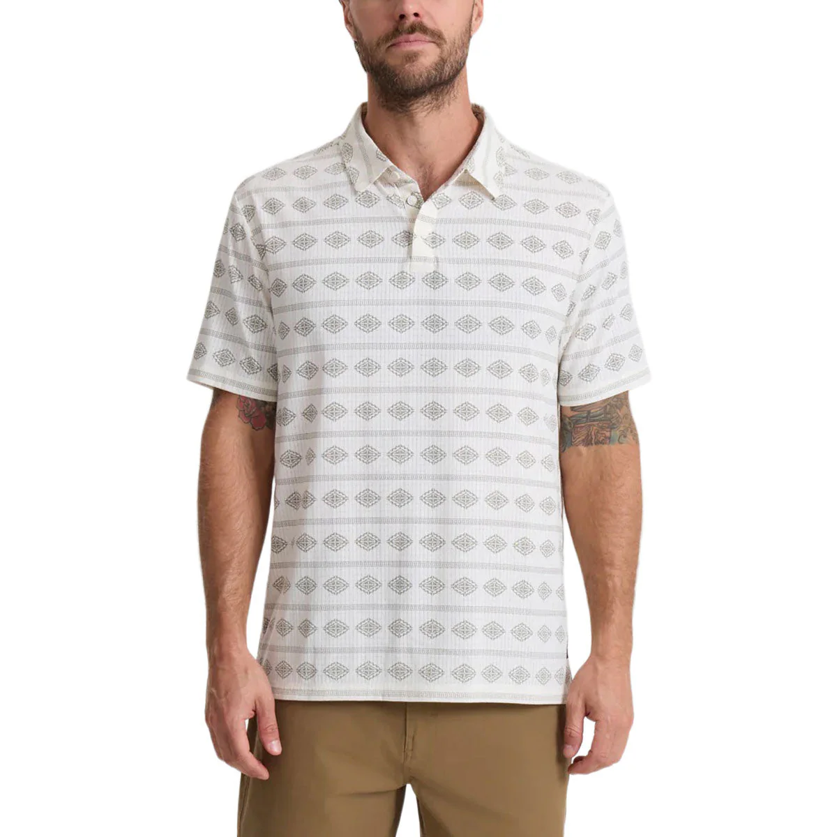 Roark Bless Up Polo Shirt - Unbleached