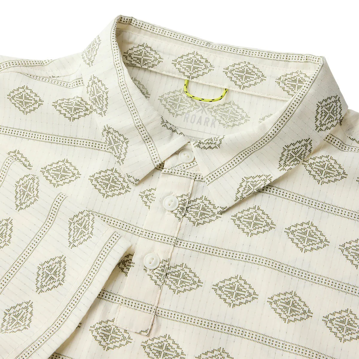 Roark Bless Up Polo Shirt - Unbleached - Image 4