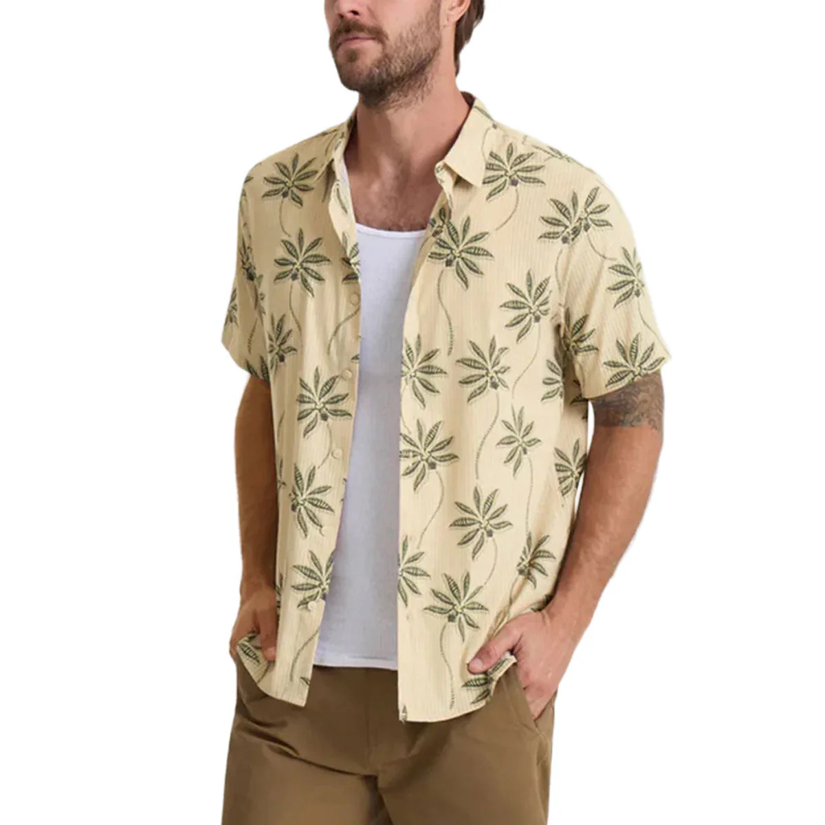 Roark Bless Up Shirt - Fossil Print - Image 4
