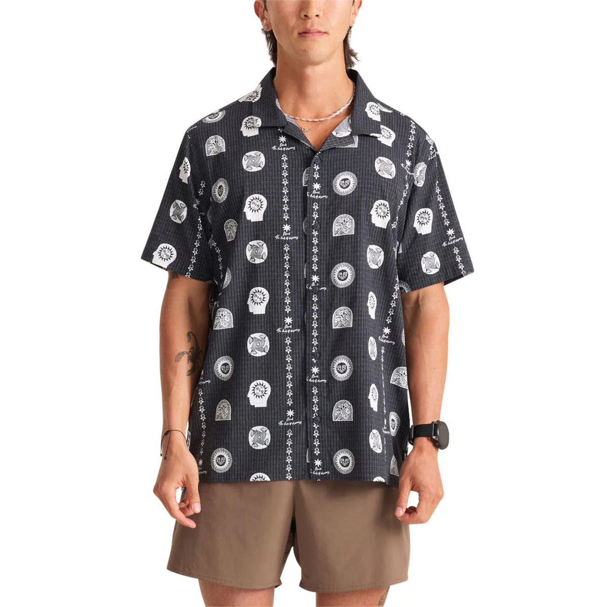 Roark Bless Up Trail Shirt - Black Print