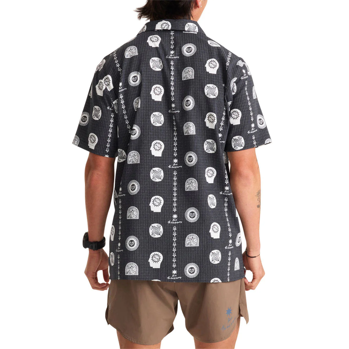 Roark Bless Up Trail Shirt - Black Print - Image 2