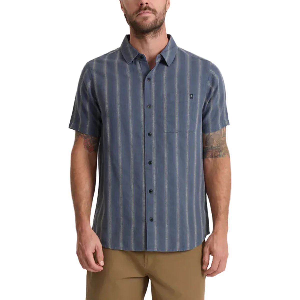 Roark Crosswinds Woven Shirt - Neptune
