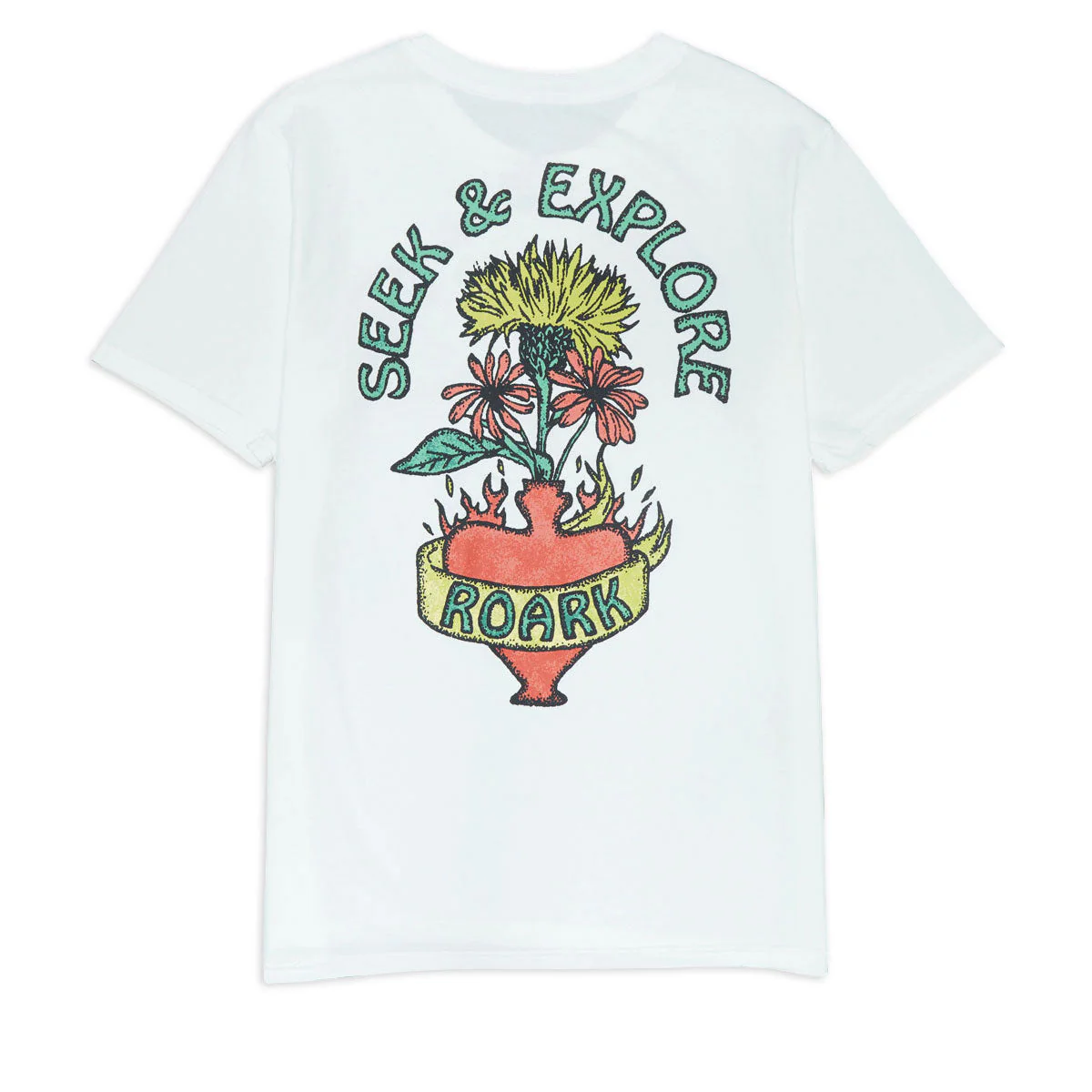 Roark Floral Bouquet T-Shirt - Off White