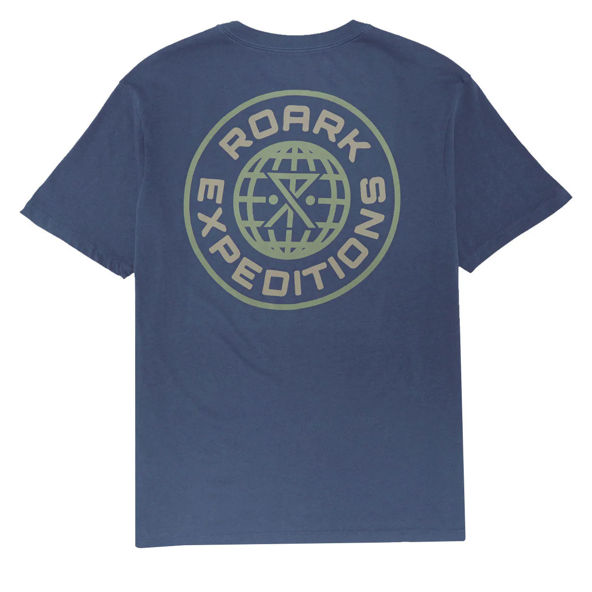 Roark Goin Global T-Shirt - Washed Indigo - Image 2