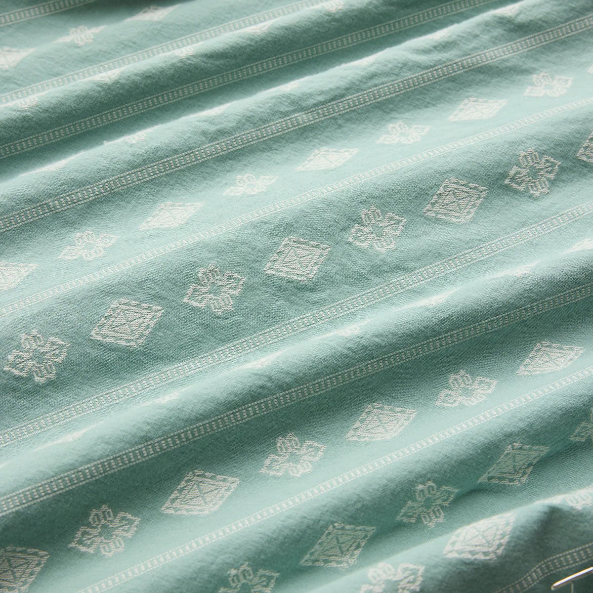Roark Gonzo Woven Shirt - Hazy Blue Jacquard - Image 4