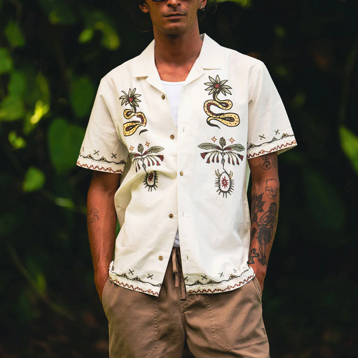 Roark Gonzo Woven Shirt - Unbleached - Image 3