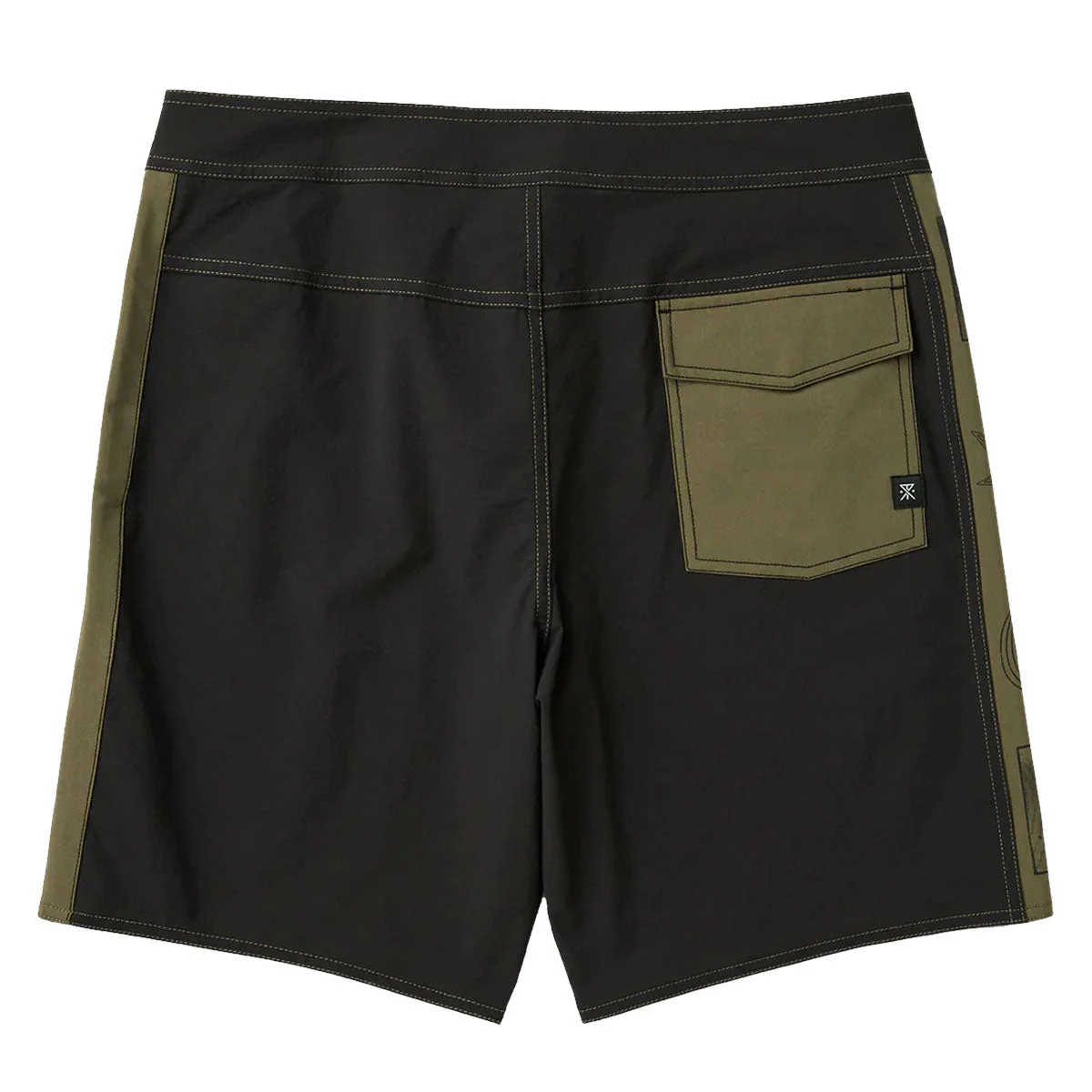 Roark Passage Panel Boardshorts - Black 2 - Image 2